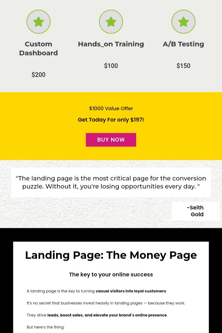 Create landing Page for free by SD Subedi