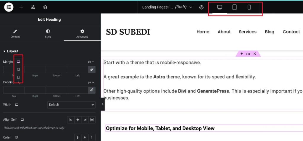 How to optimize landing page for all devices by SD Subedi